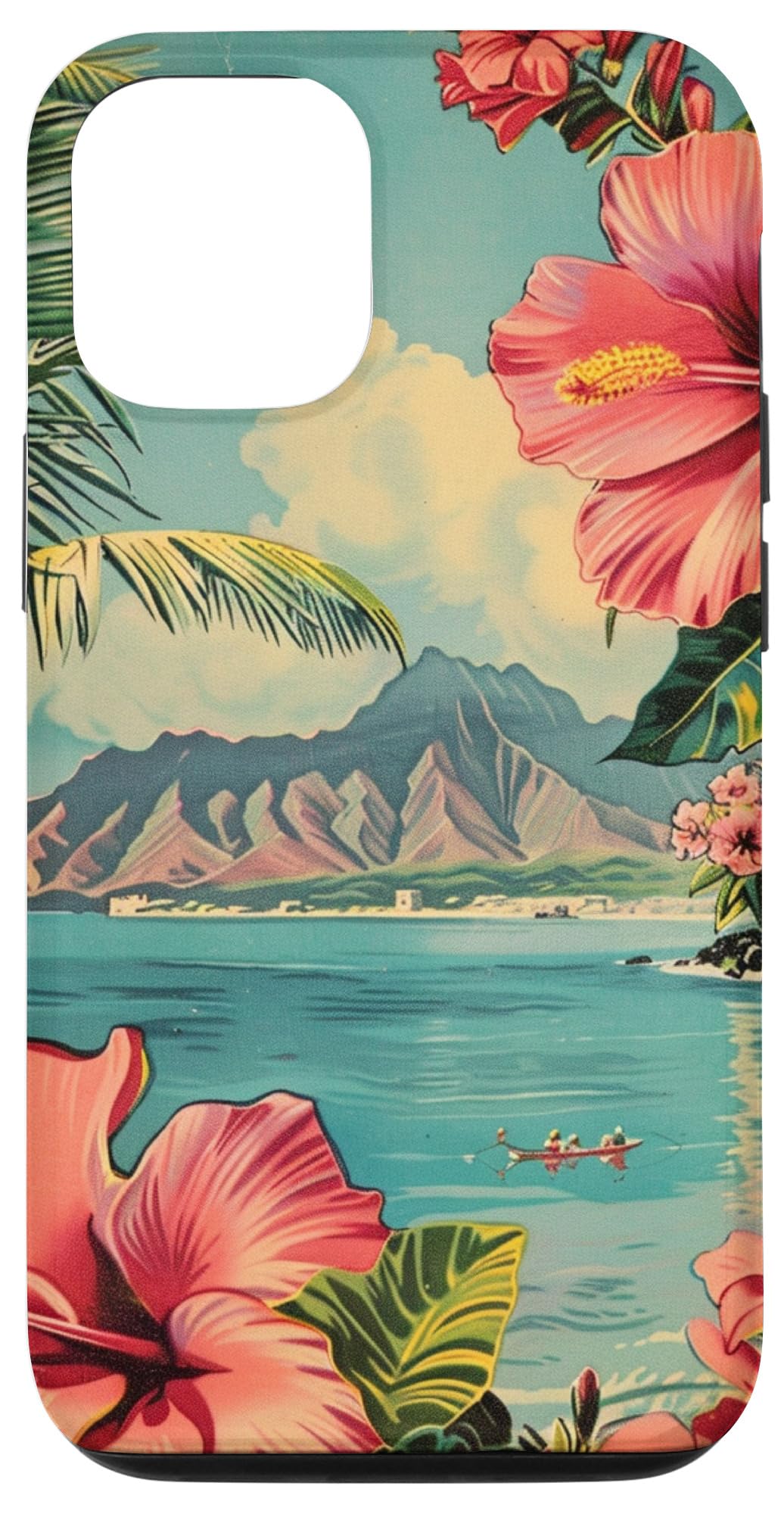 Tropical Kauai Hawaii Flowers Mountain View Art Case for iPhone 12/12 Pro