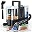 LABIGO Electric Spin Scrubber, Bathroom Cleaner with 4 Replaceable Brush Heads and Adjustable Extension Handle, Cleaning Tool for Bathroom Floor Tile
