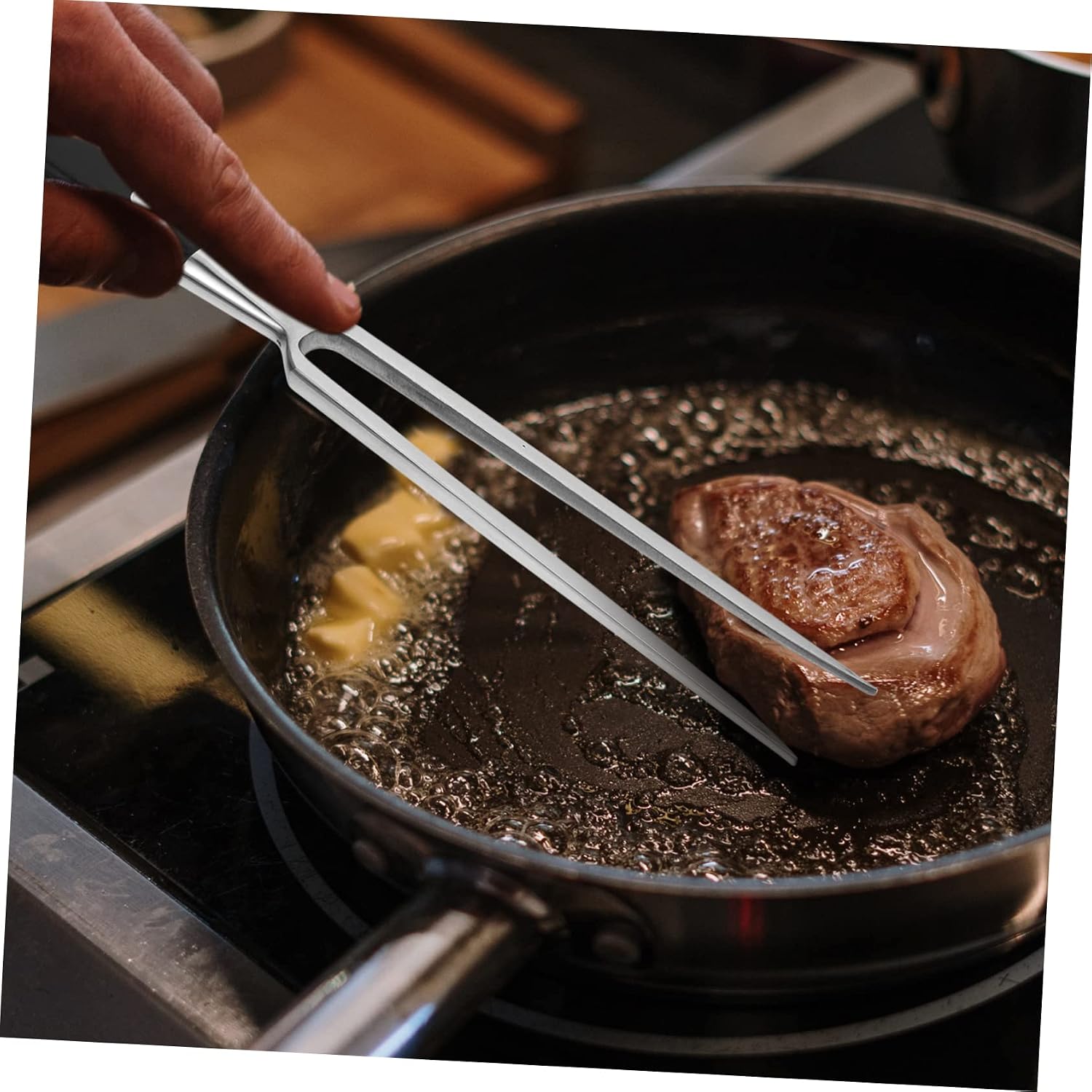 Carving Fork Stainless Steel for Meat, Barbecue Serving Tool