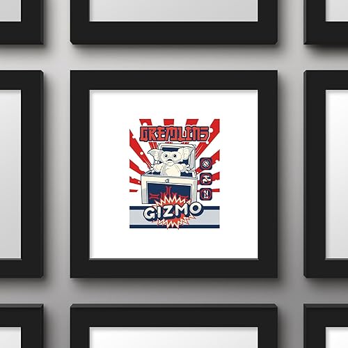 Miniatura 2 de Trends International Gallery Pops Gremlins - Arte de pared Gizmo Care, versión enmarcada negra, 12 x 12 pulgadas