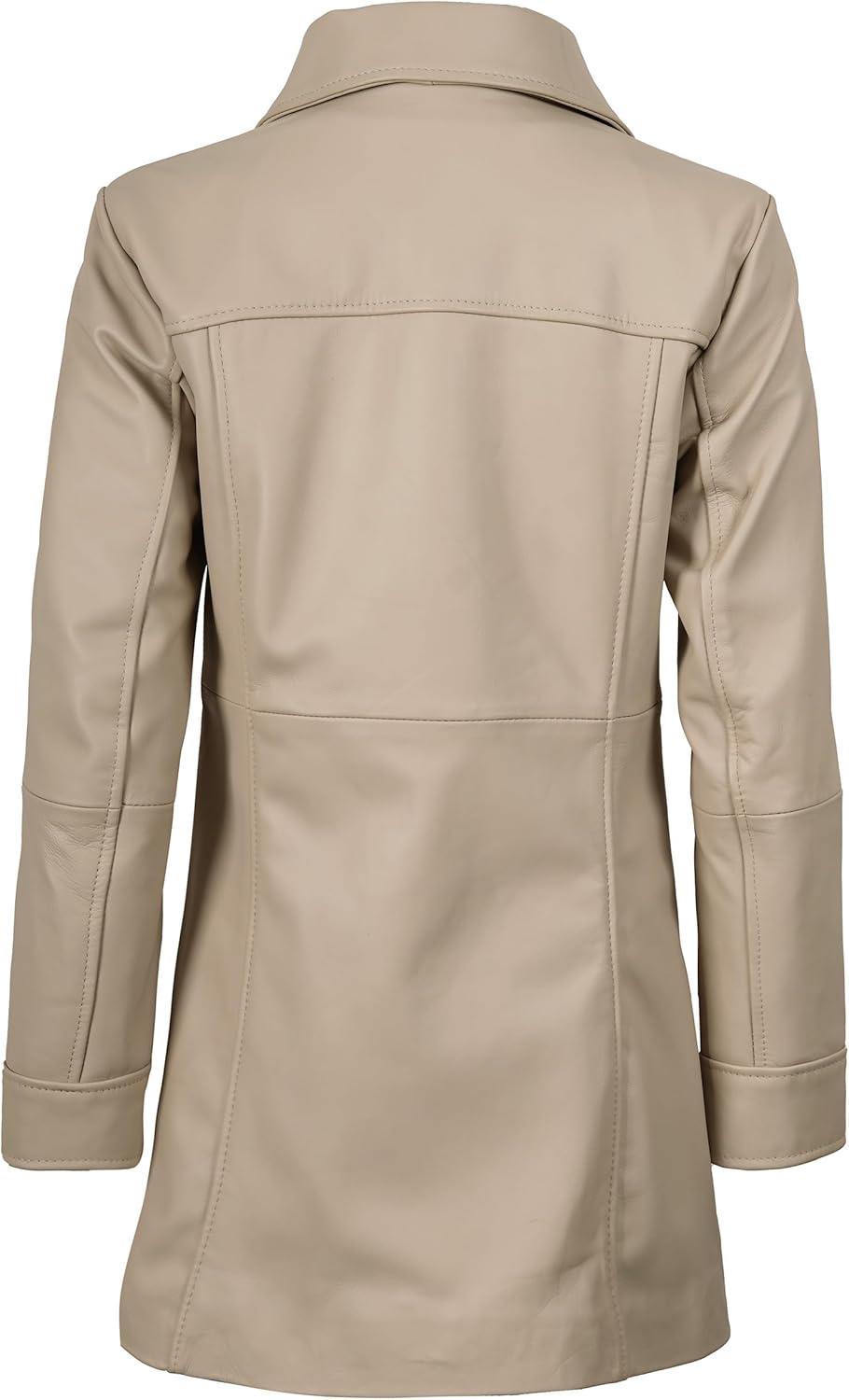 Blingsoul Womens Leather Jacket - Vintage Style Long Leather Jacket Women - Image 4