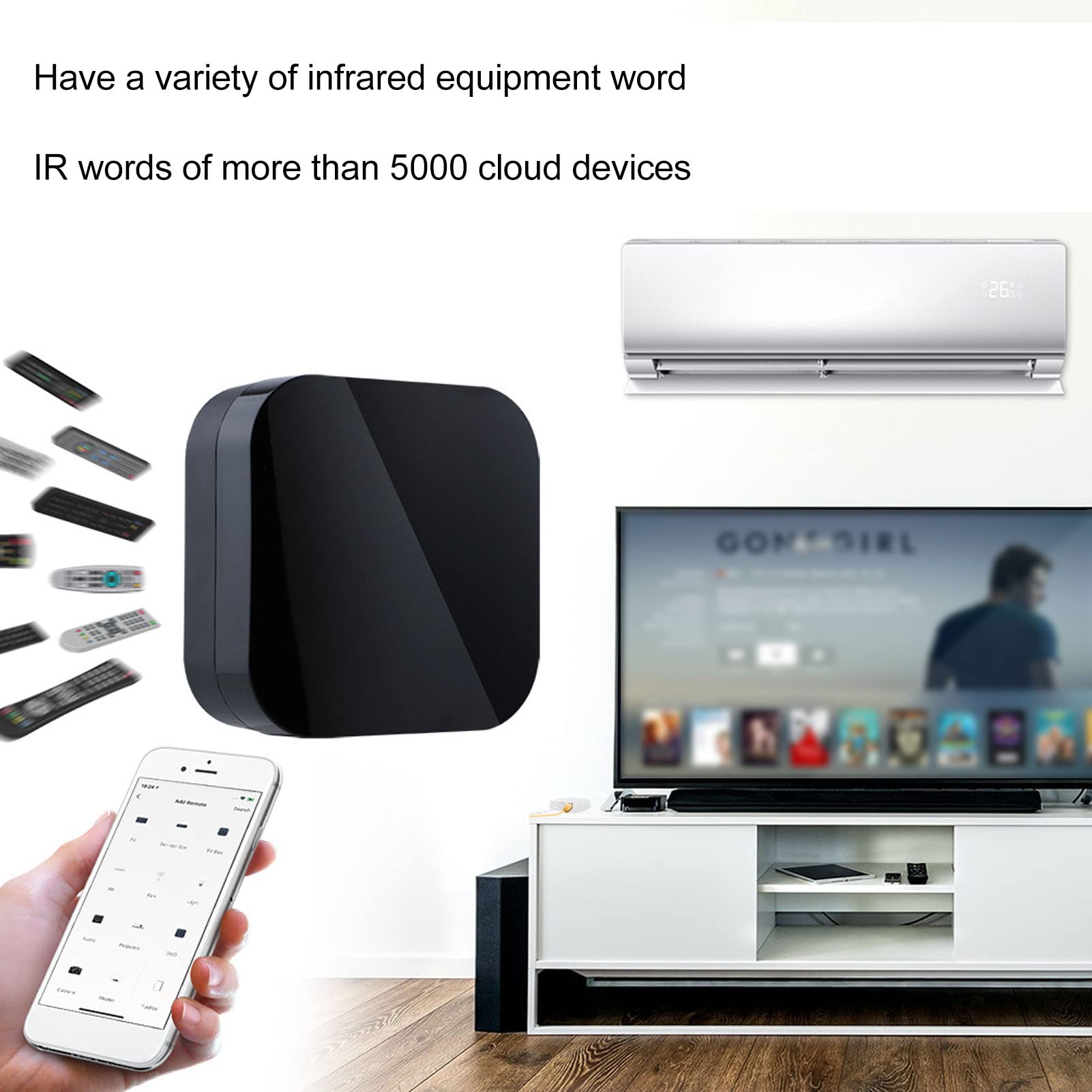 Aramox Telecomando a Infrarossi Intelligente, Telecomando Universale a Infrarossi TV Aria Condizionata Controller per Casa Intelligente Temporizzazione Remota per Tuya per Zigbee