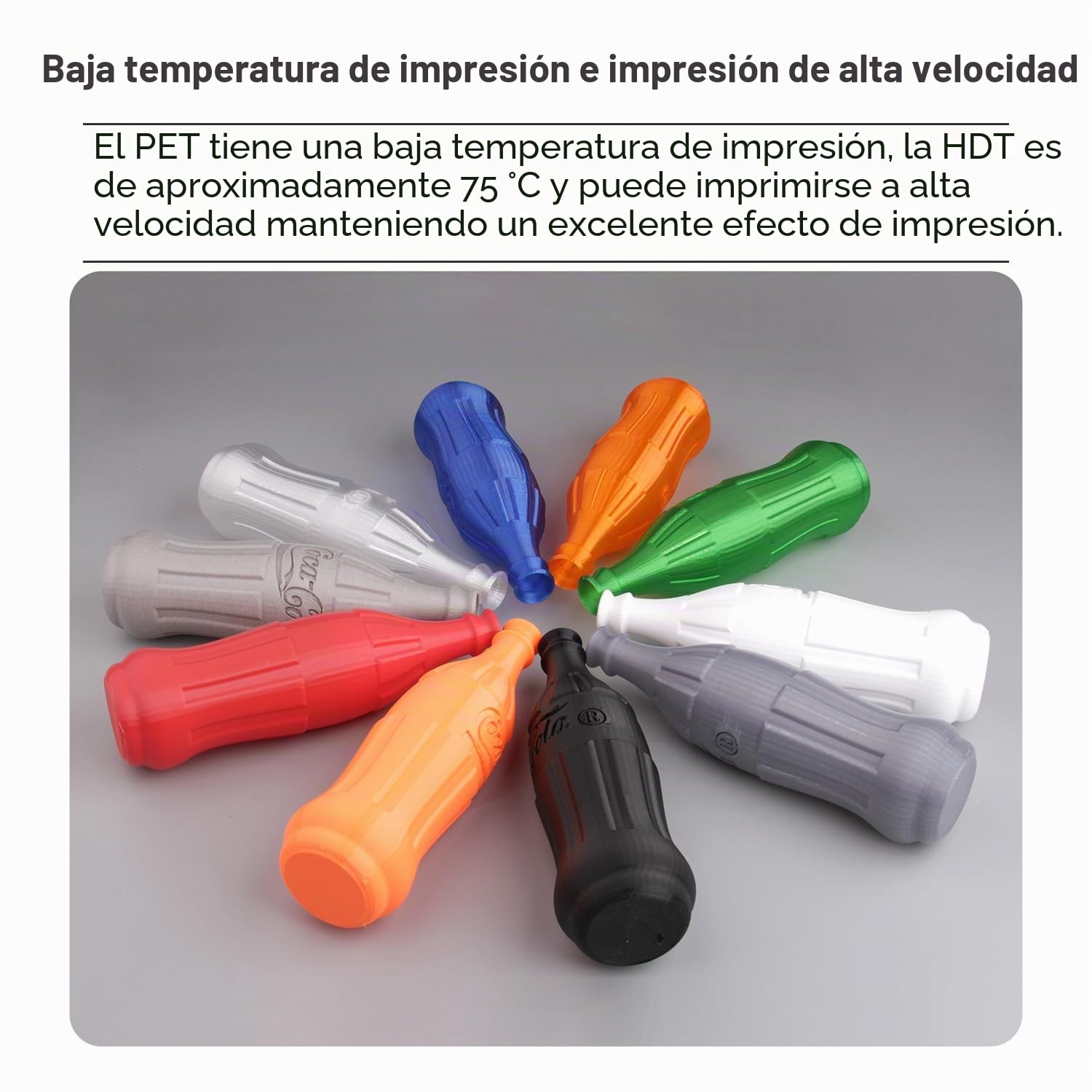 eSUN Filamento PET 1.75mm, Alta Dureza, 1KG (2.2 LBS) por Carrete, 4 Bobinas Materiales de Impresión para Impresoras 3D,Negro+Blanco