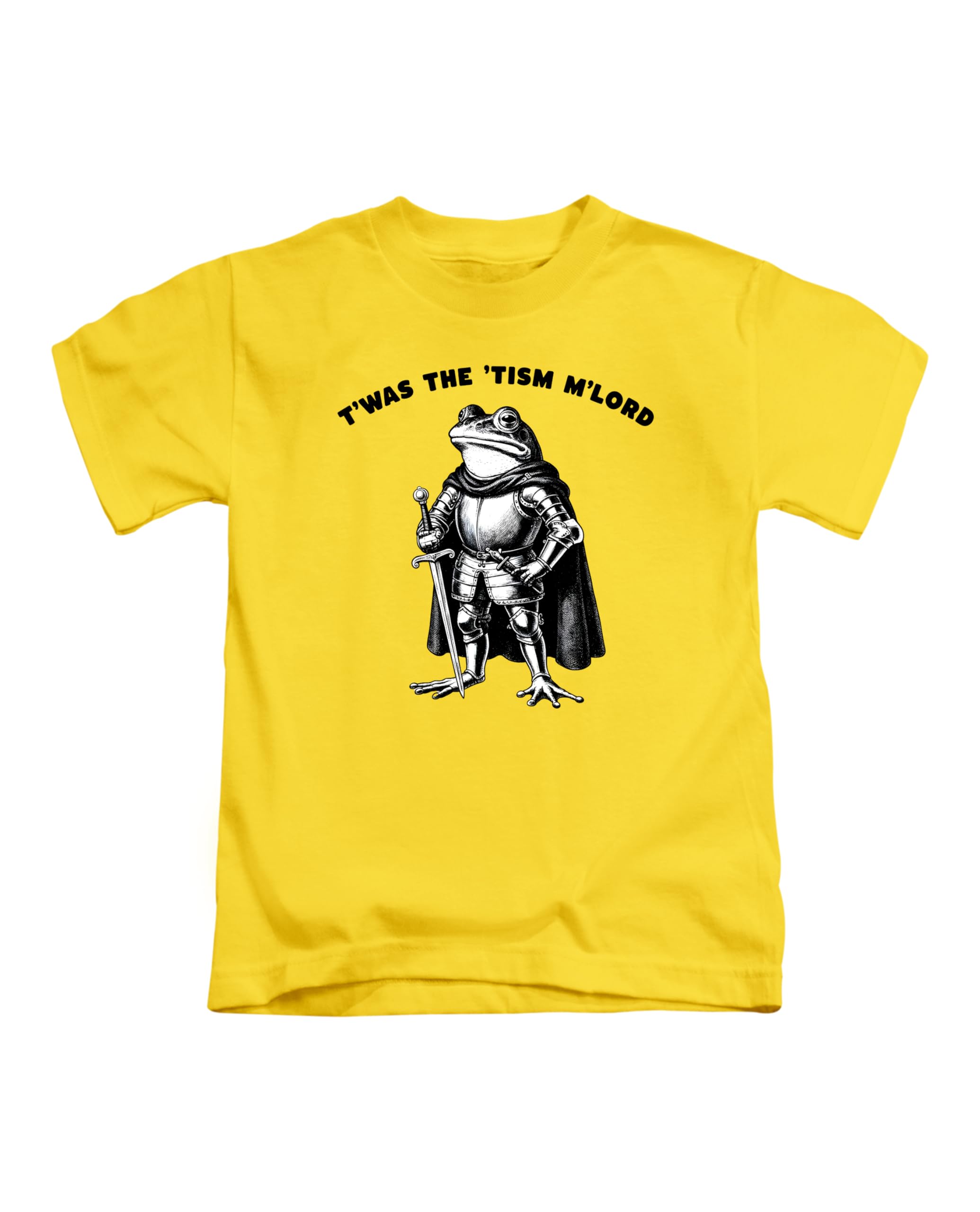 Taylor Brown Unisex Yellow T'was The Tism Me Lord, Meme Novelty Iconic Trendy Silly Weird Rude Viral Joke Tee T-Shirt Funny T Shirt Top