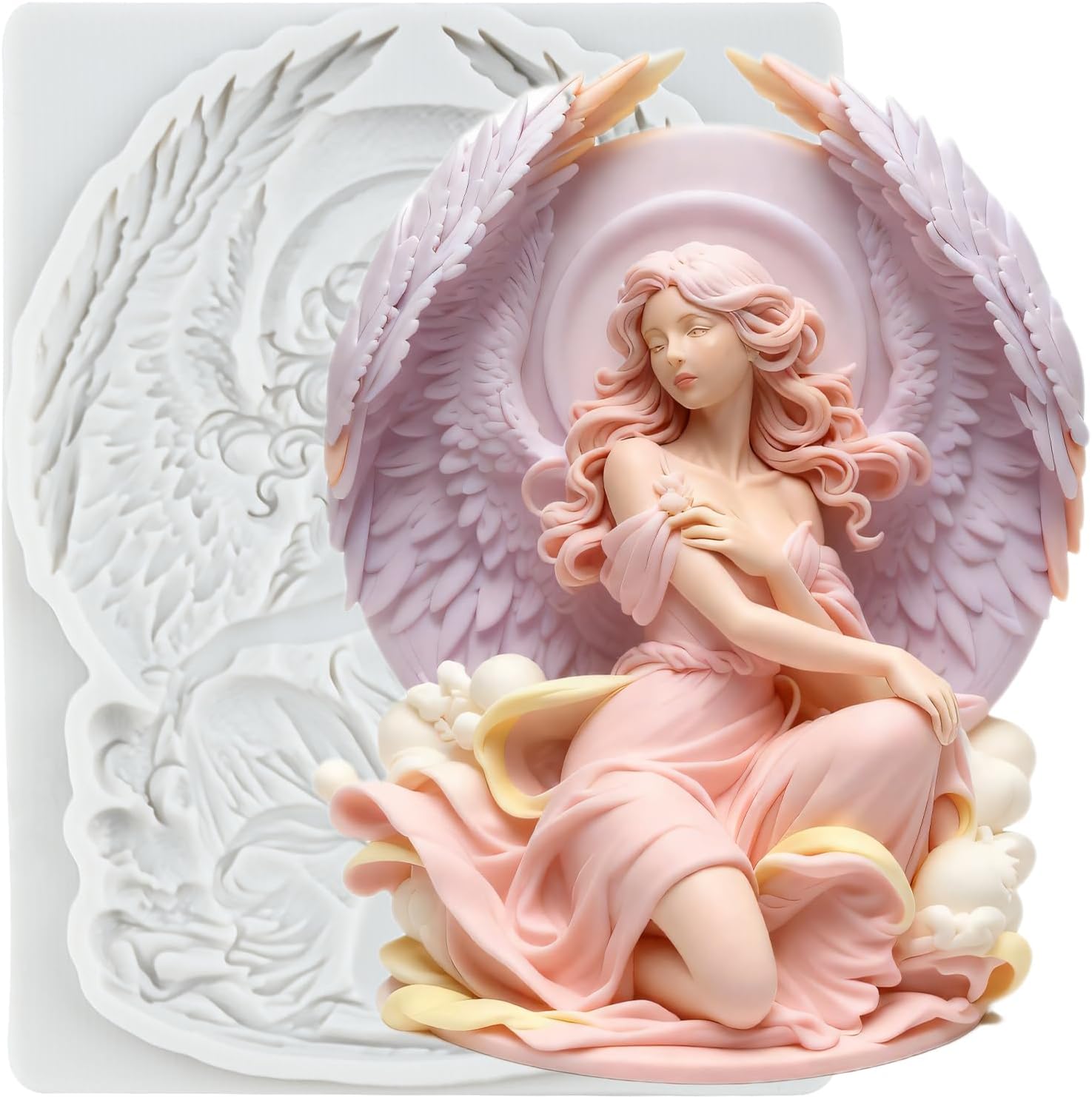 Angels Polymer Clay Mold Angels Goddess Silicone Molds for DIY Craft Epoxy Resin Casting Polymer Clay Tools Crafts Air Dry Jewelry Making