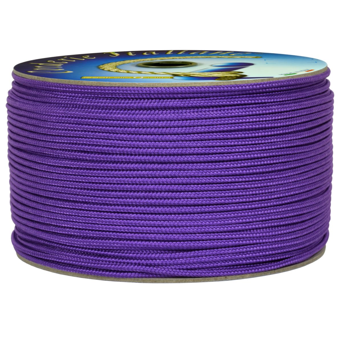 Corderie Italiane 006037644 Cordino Colorato Hobby, Viola, Diametro 3 mm, 90 mt