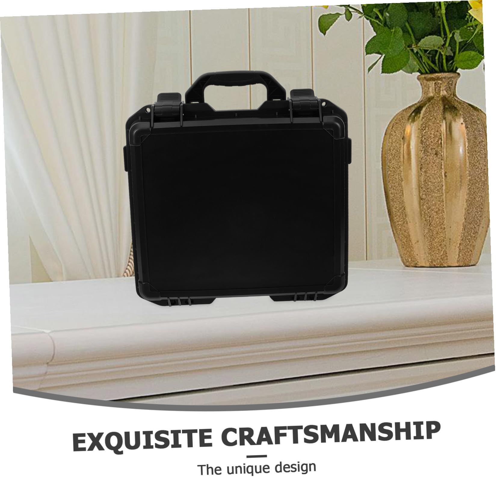 Lurrose Cassetta Portautensili in Plastica Valigetta Portautensili Portatile Valigetta Multiuso Per Campeggio Cassetta Resistente Alle Intemperie Maniglia Ergonomica