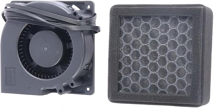 Compatible with Blurolls HEPA 13 Air Purifier Filter, Prusa Core One - 3D Printer Fan Kit with Activated Carbon for Dustproof and Odor Control No printed parts