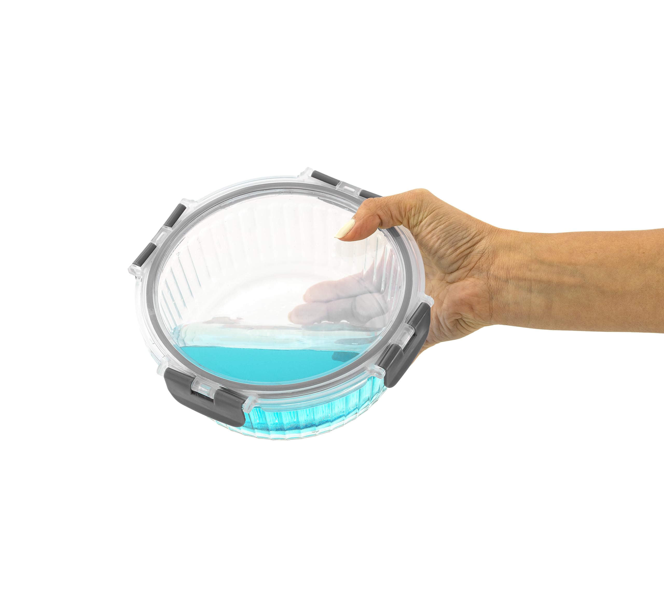 JoyJolt 24 contenitori in vetro borosilicato con coperchio, 12 contenitori ermetici/adatti al congelatore, per dispensa e cucina, contenitori per la preparazione dei pasti per il pranzo, set di