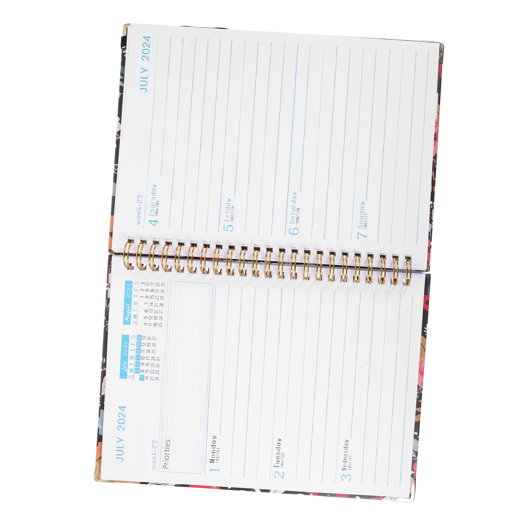 Lurrose 4pezzi Pianificatore Accademico Portatile Organizer Compatto Per Agenda Settimanale e Mensile Per Studio e Lavoro Pagine Per Note e Pianificazione