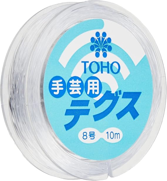 Amazon | TOHO テグス 太さ約0.47mm×約10m巻 8号 スキ 6-11-8 | アクセサリ用紐・糸 通販