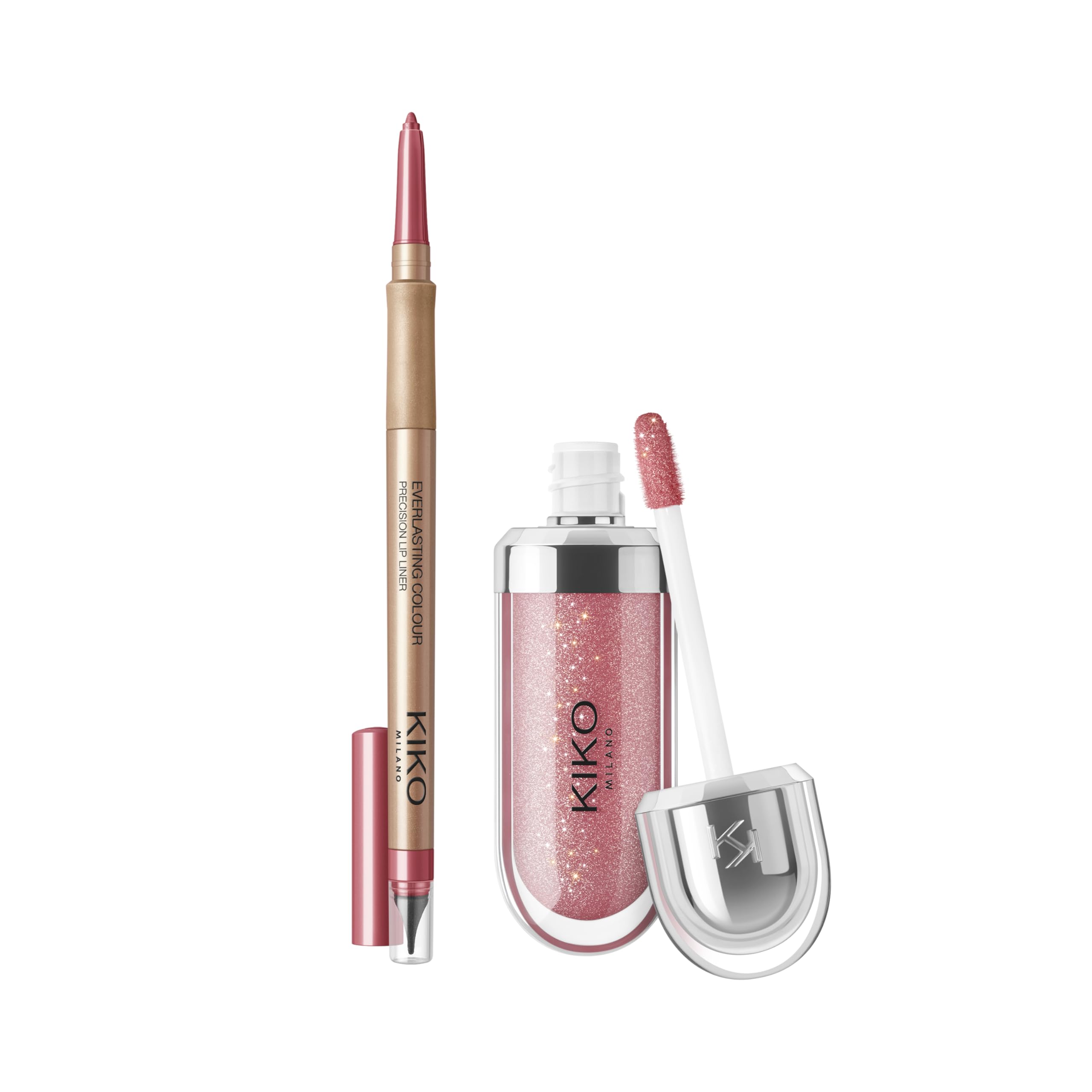 KIKO Milano Lip Combo Set 01, Set De Labios Hidratante Y Lápiz De Labios