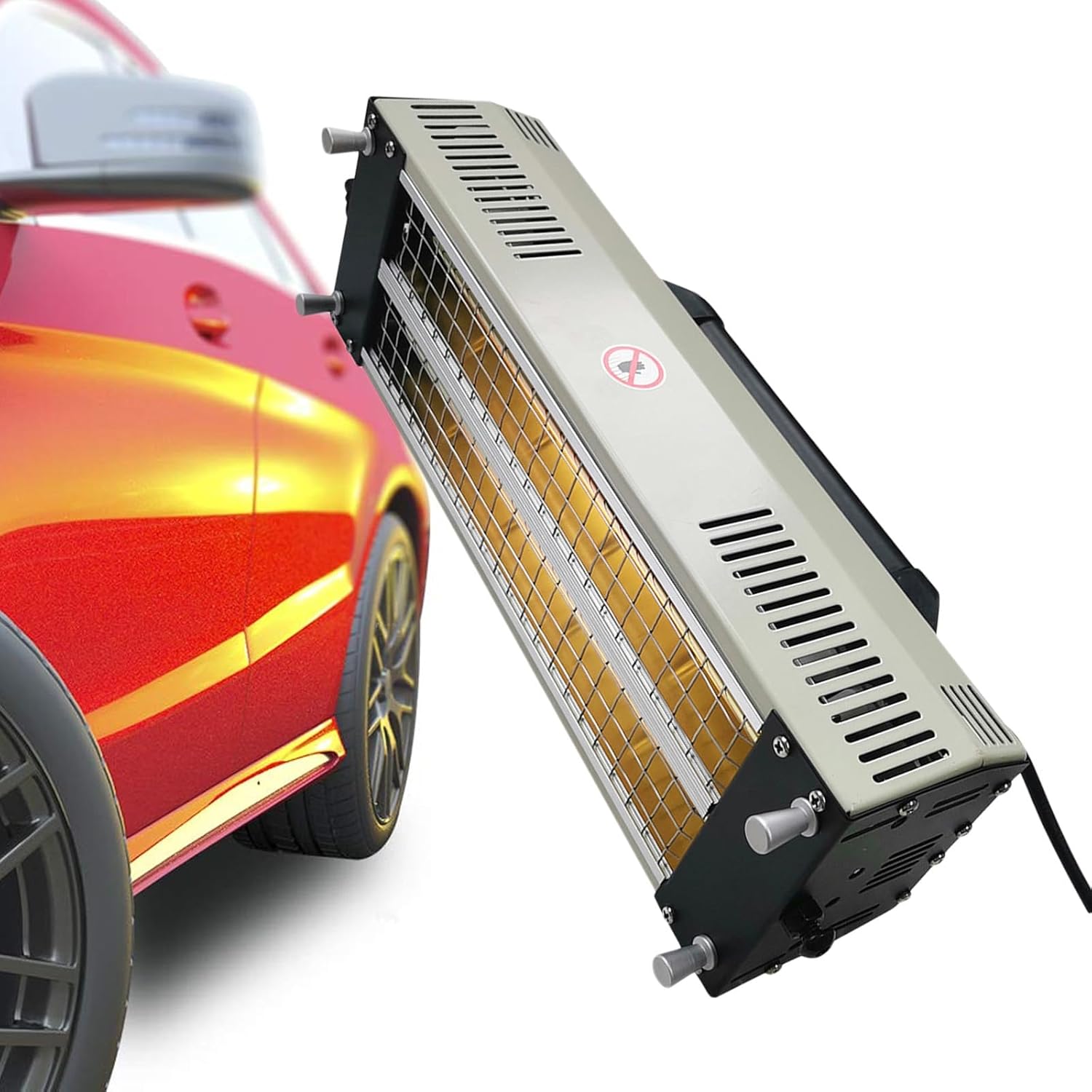 Baking Infrared Paint Dryer - 1000W Short Wave Curing Lamp for Car Bodywork Repair, 0.6m² Large Curing Area, 97% Reflectivity, Efficient Paint Drying Solution