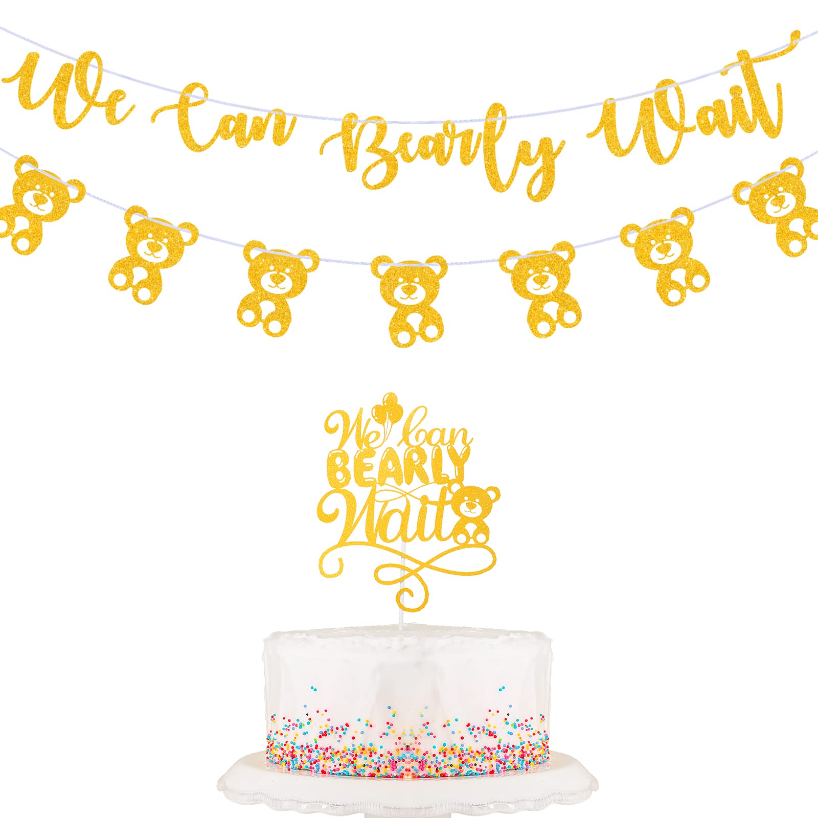 Buy 3 Pieces Bear Baby Shower Decorations Banner Teddy Bear Party