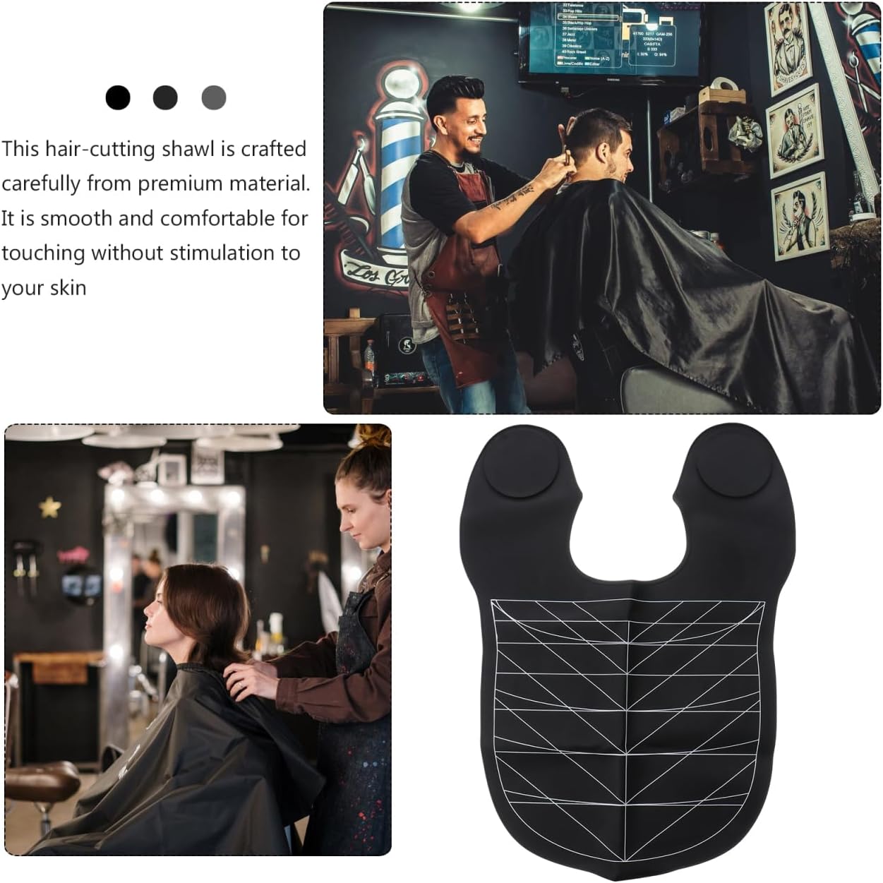 CALLARON Professional Salon Perm Tray Neck Tray Hair Styling Shoulder Mat Hair Coloring Cape No Edge Smooth Surface