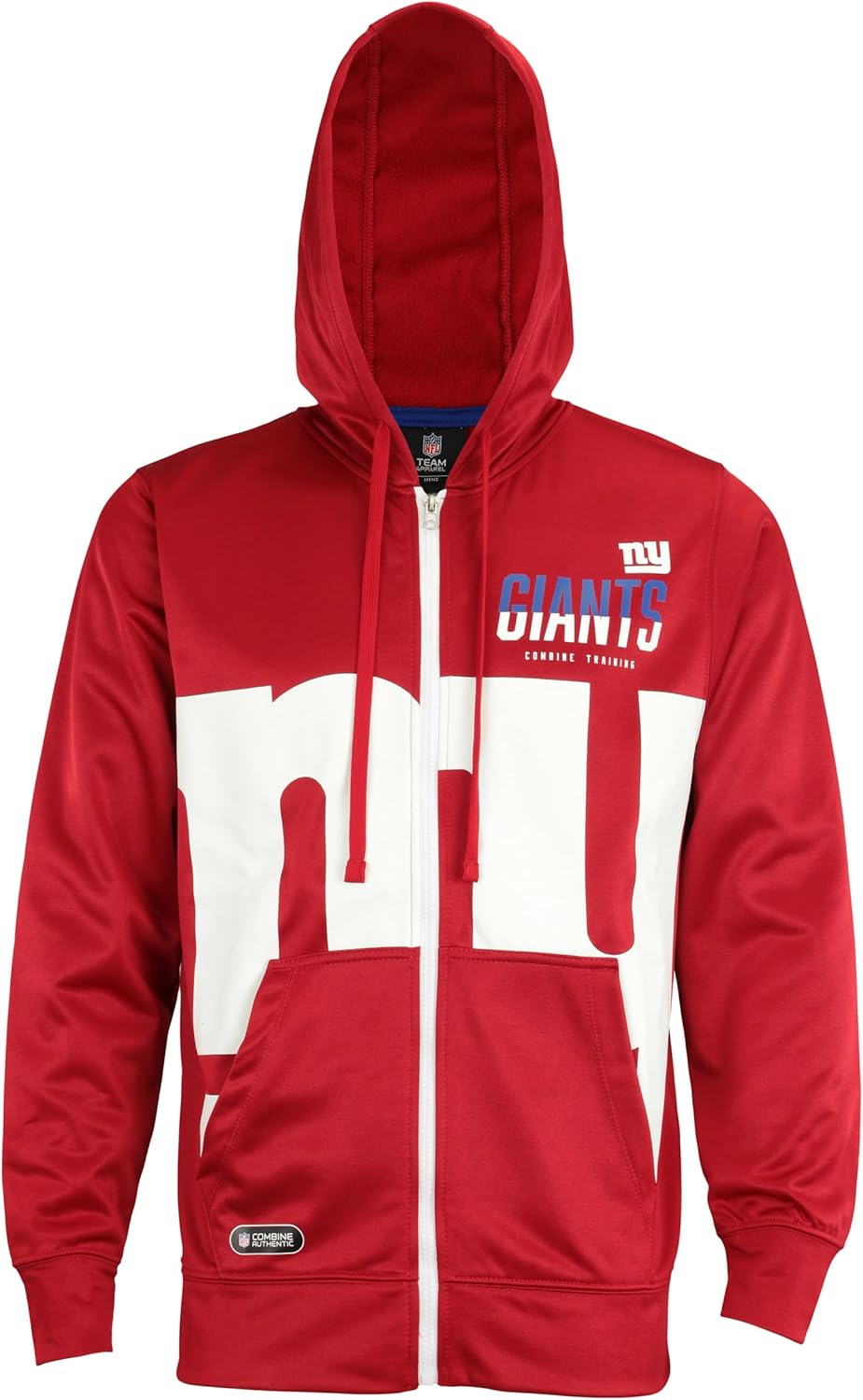 Outerstuff NFL Men's Drill Team Colors Full Zip Performance Fleece Hoodie - Image 2