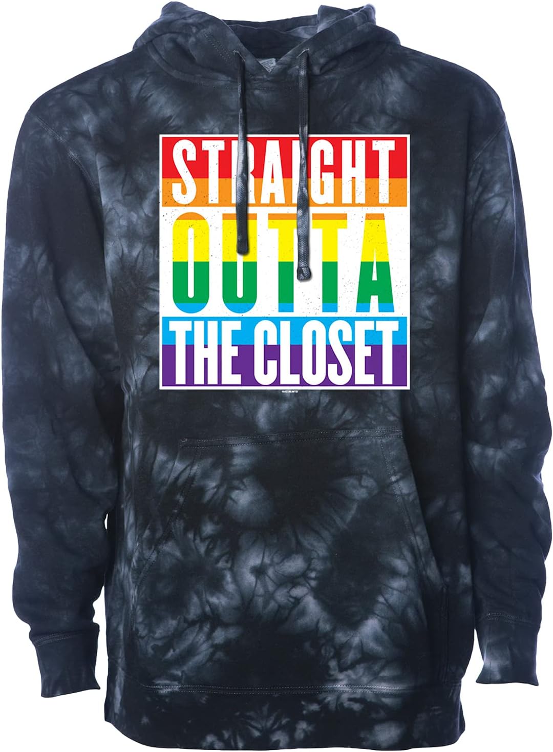 Haase Unlimited Straight Outta The Closet - Gay Pride Unisex Hoodie Sweatshirt