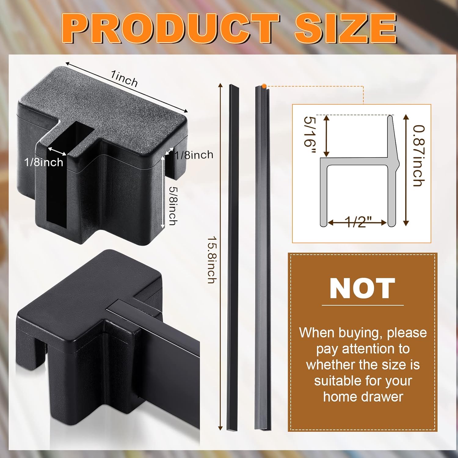 Buy Epakh 14 Pcs File Rails Set 1/2 Drawer Sides Black File