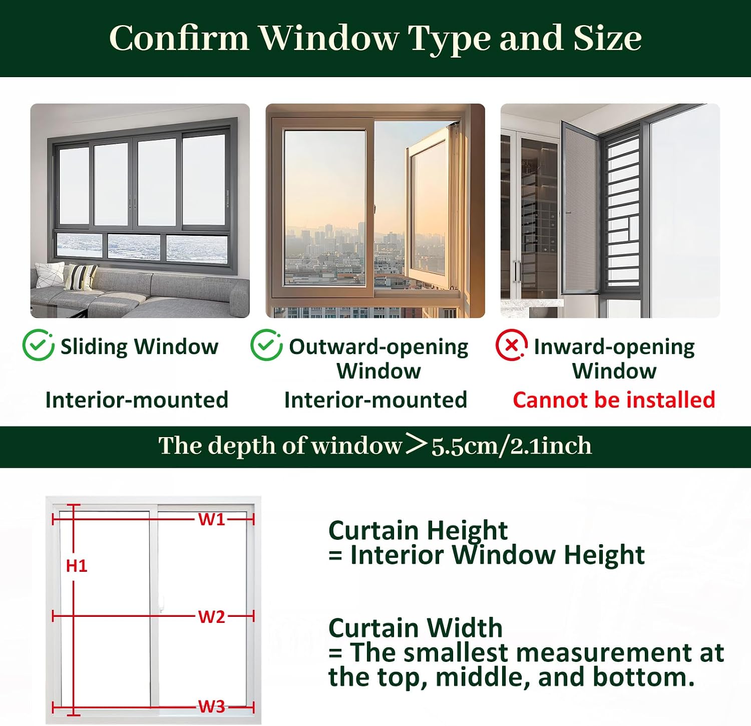 Mini Blinds for Indoor Windows, 35.5" W x 48" H, White