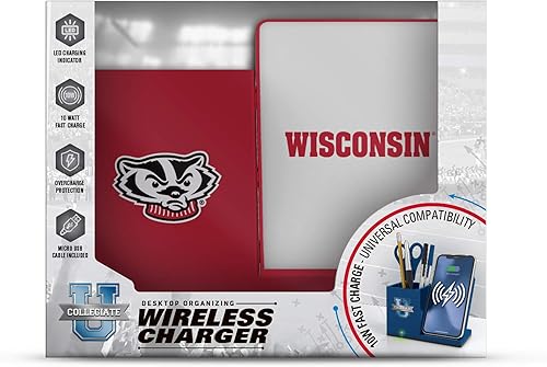 Miniatura 23 de SOAR NCAA - Soporte de carga inalámbrico unisex para teléfono celular y organizador de escritorio