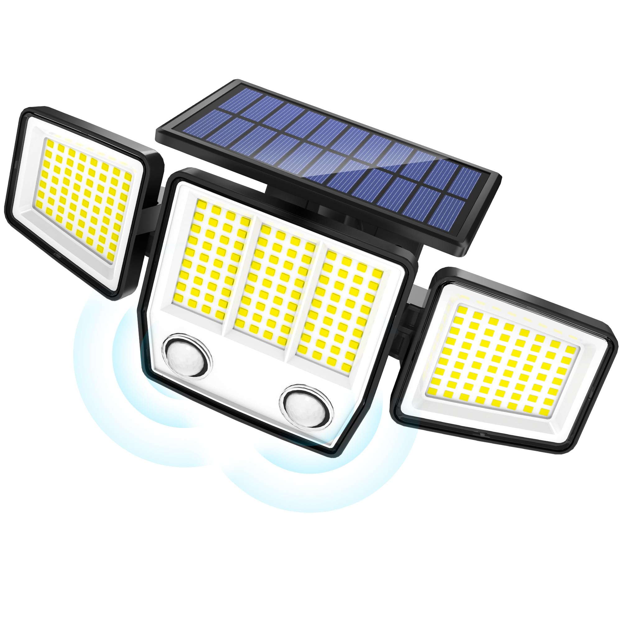 Solar Lights Outdoor Garden Motion Sensor - 3000LM 236LEDs Security Lights Outdoor with Dual Sensors, 3 Lighting Modes, 270° Illumination, IP65 Waterproof Security Flood Lights (Contemporary, 3) — image 1