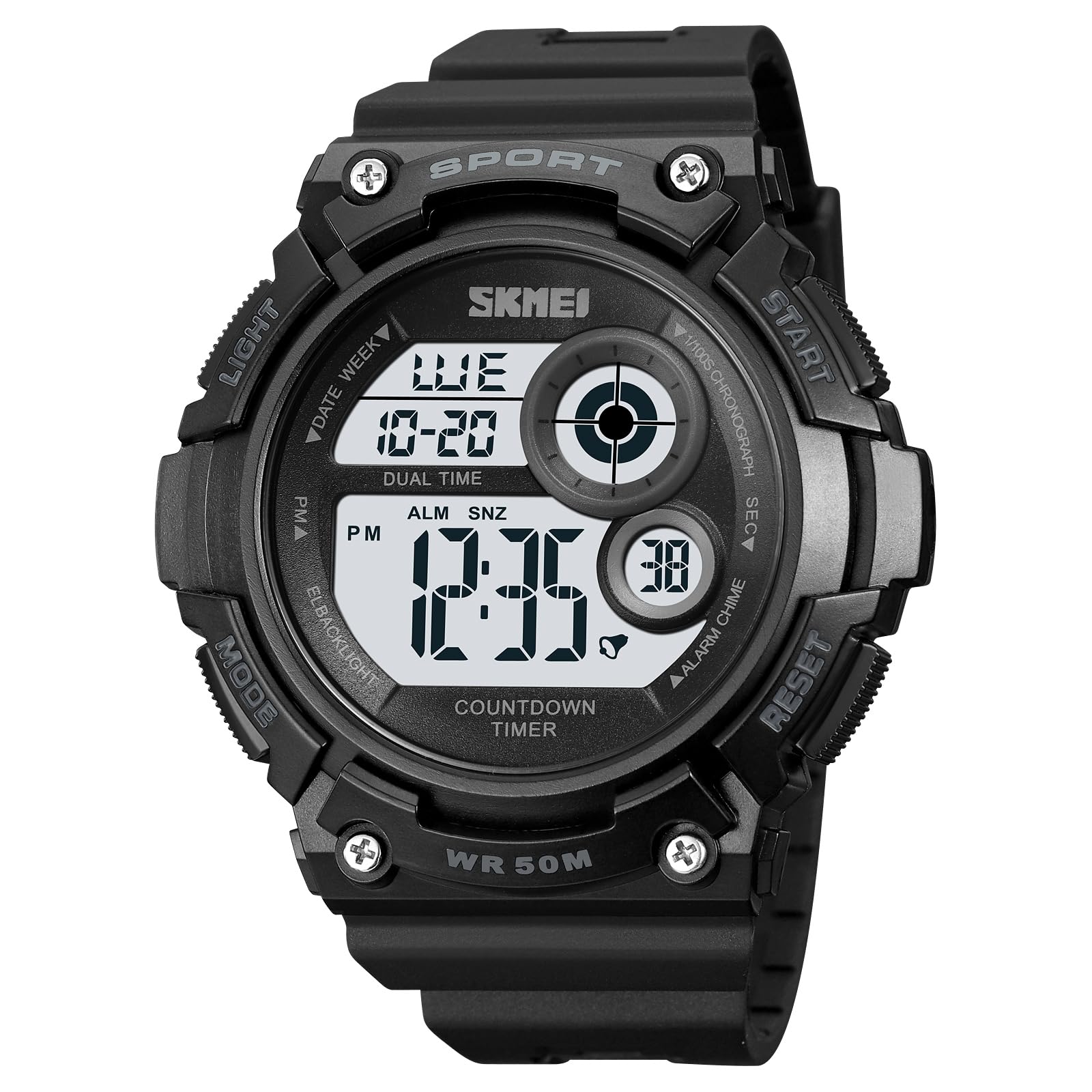 SKMEI Men Sports LED Watches Digital Military Watch Date Calendar Back Light 50M Water Resistant Wrist Watches - 2017 (B0C3HD2PY4) Amazon Price History, Amazon Price Tracker