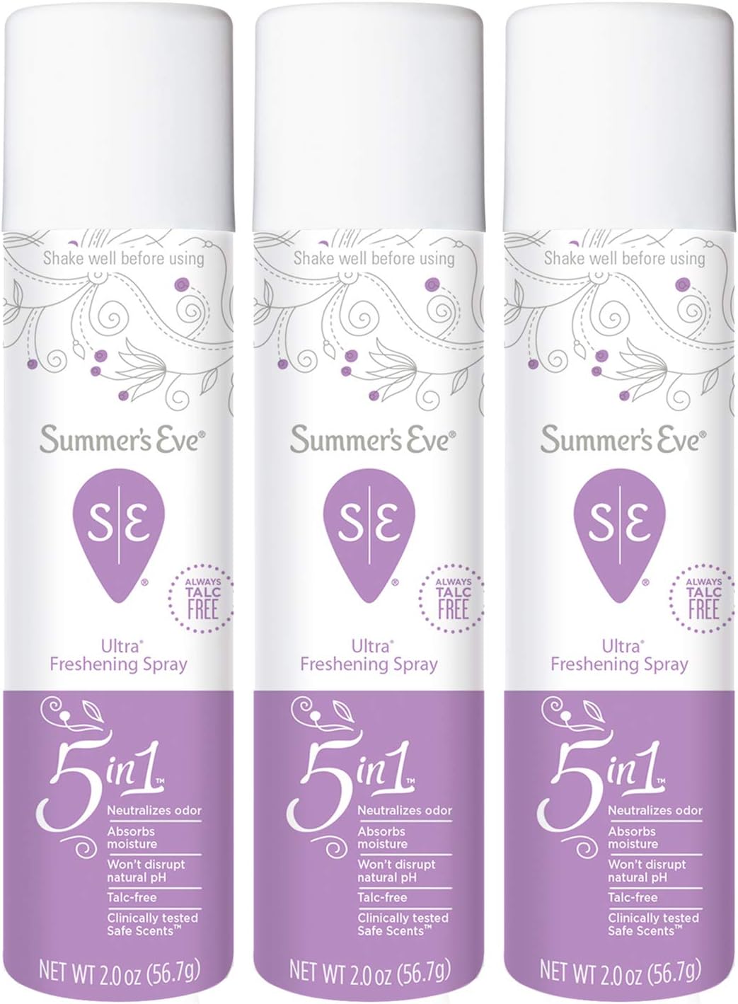 Summer's Eve Freshening Spray, Ultra, 2 Ounce (Pack of 3