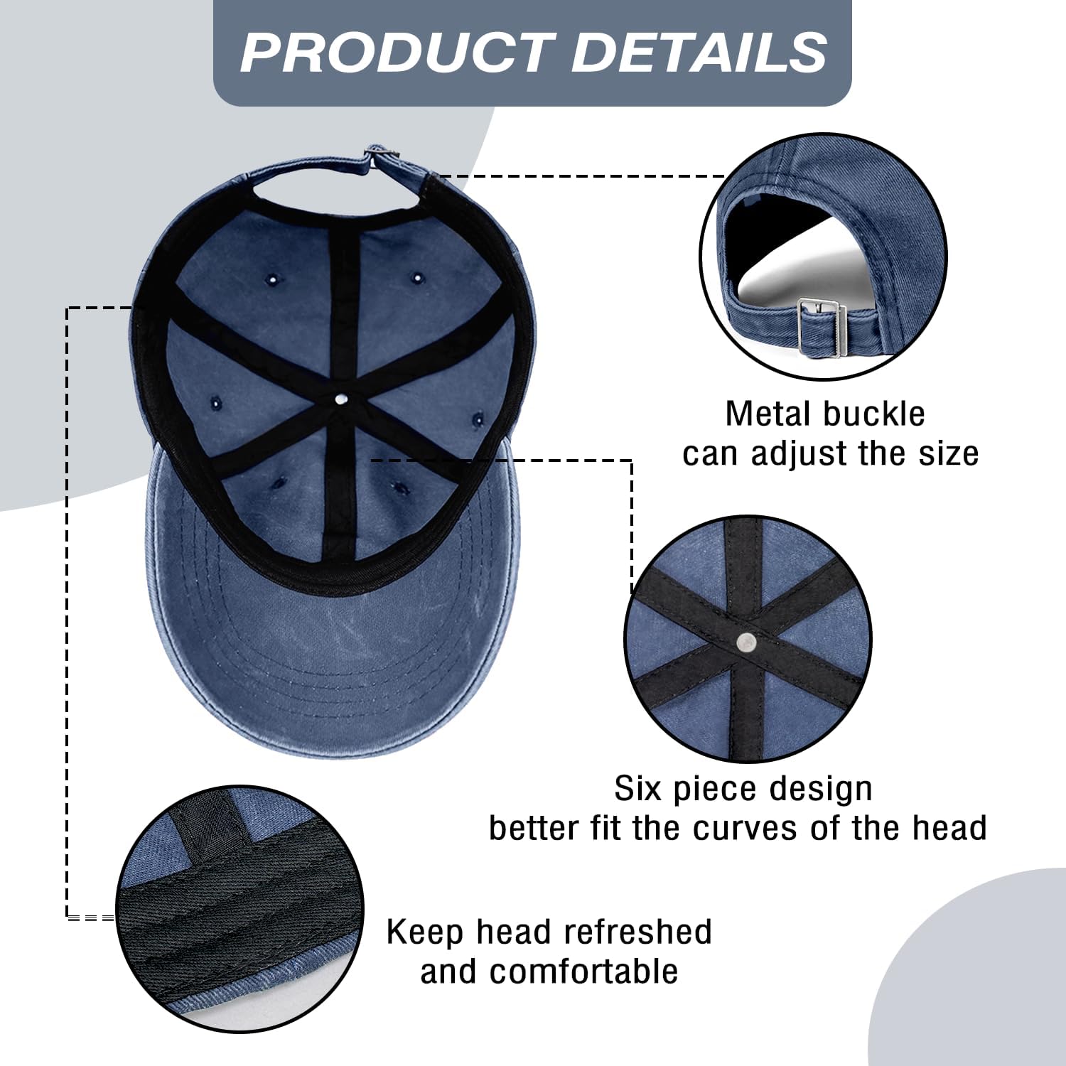 Birthday Gifts for Men Women, Personalized 18th/21st/25th/30th/40th/50th ...90th Birthday Ideas Gift, Vintage Baseball Hat - Image 6