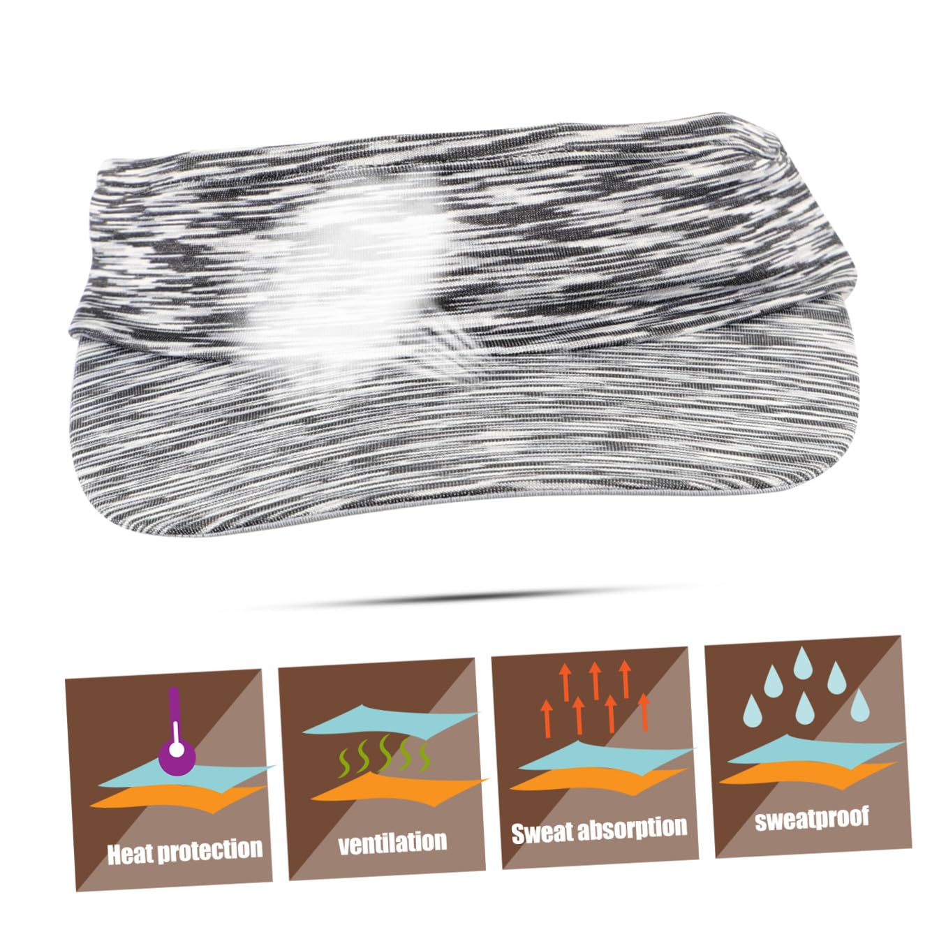 LIFKOME 3pezzi Cappello Visiera Sole Unisex Protezione Uv Per Attività All Per e