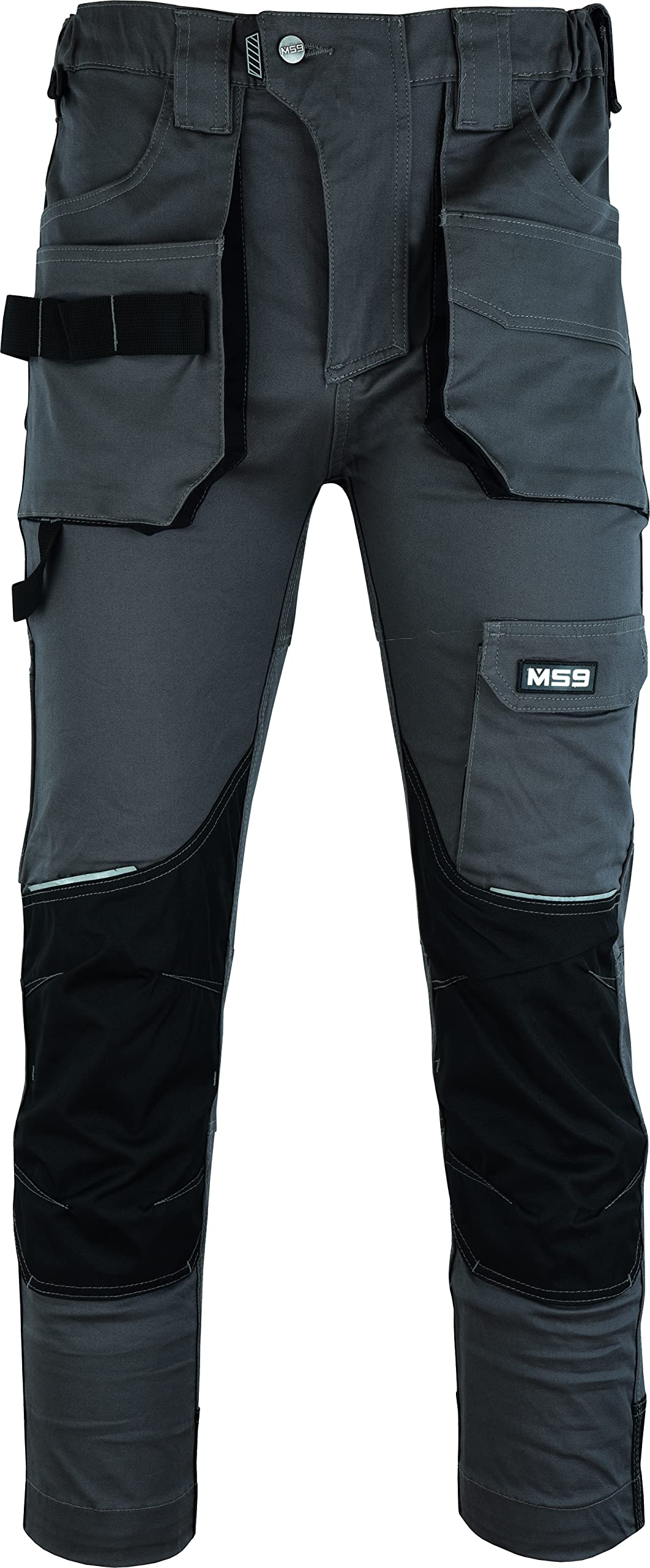 MS9Mens Cargo Combat Slim Fit Stretch Spandex Elasticated Flexible Work Working Trouser Trousers Pants Jeans