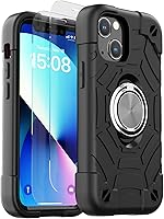 Vista 29 de KCJ Funda para iPhone SE 2022/2020, iPhone 8/7/6/6S, con [2×Protectores de Pantalla][Soporte de Anillo] Silicona Suave+PC Duro Protección Completa