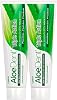 Aloe Dent 3 Effective Toothpaste with Aloe Vera Natural Whiteness Without Fluoride and SLS, 100 ml x 2 Pieces