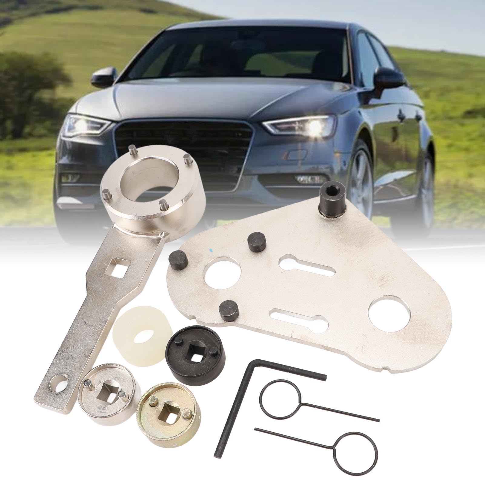 Keenso Set di attrezzi per la messa in fase del motore in metallo T10355 con bloccaggio dell'albero a camme, per motori a benzina 1.8-2.0