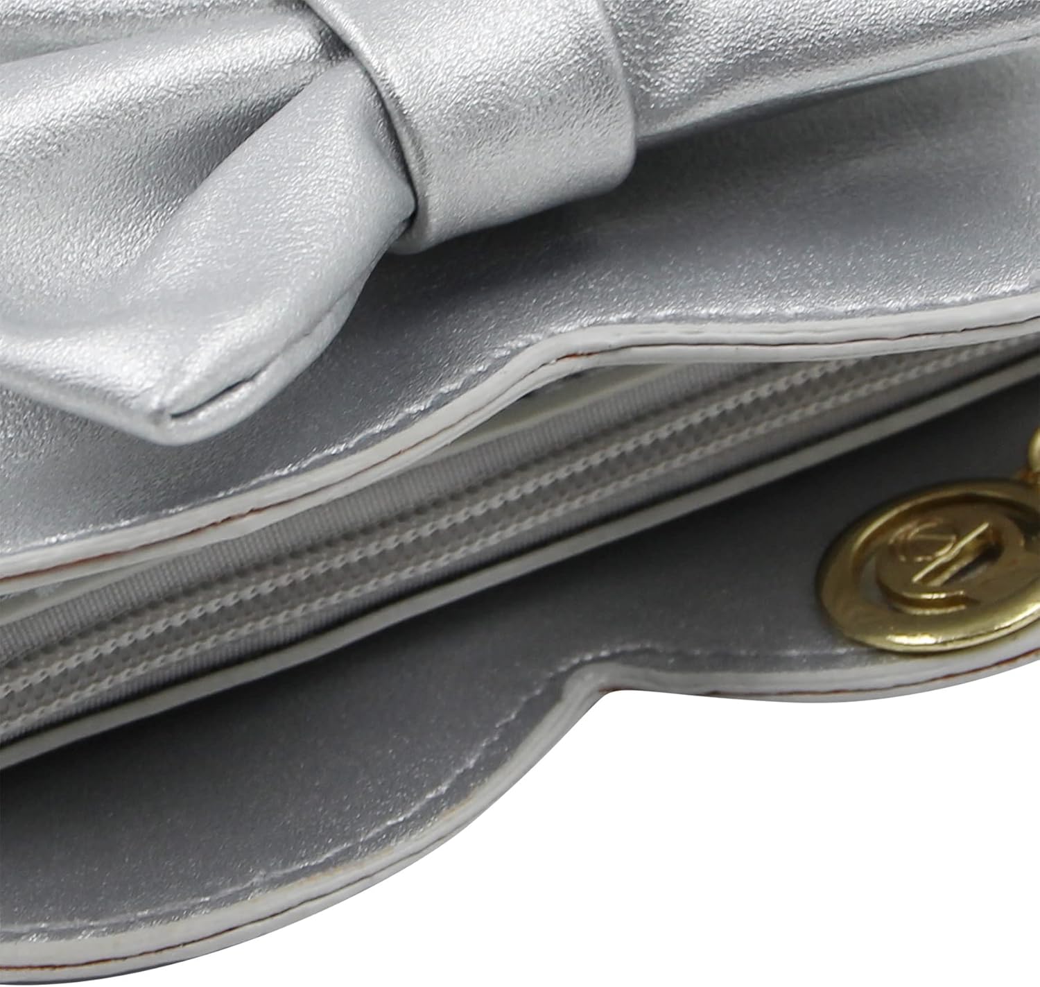 ZGMYC Cute Heart-shaped Crossbody Purse Bowknot Shoulder Bag Satchel for Little Girls Toddlers - Image 5