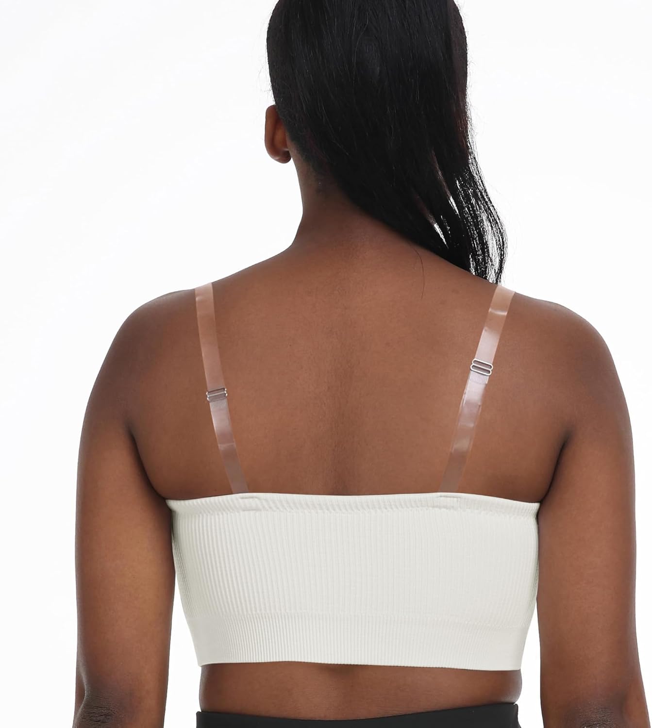 Zimcti Strapless Bras for Women Comfortable Non-Slip Silicone Bandeau Bra Seamless Tube to Bralette - Image 4