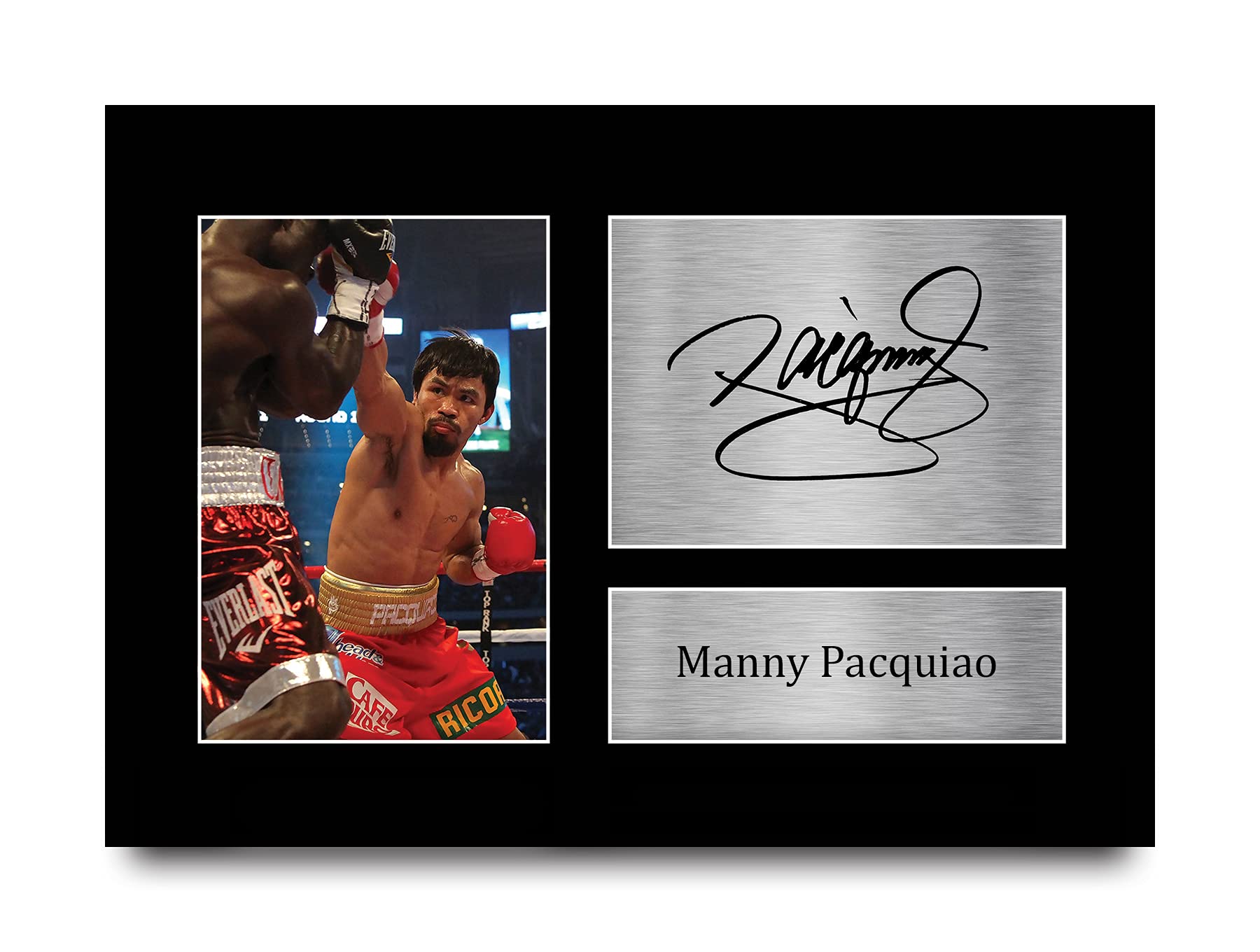 HWC Trading Manny Pacquiao Gift Signed A4 Printed Autograph Boxing Gifts Print Photo Picture Display