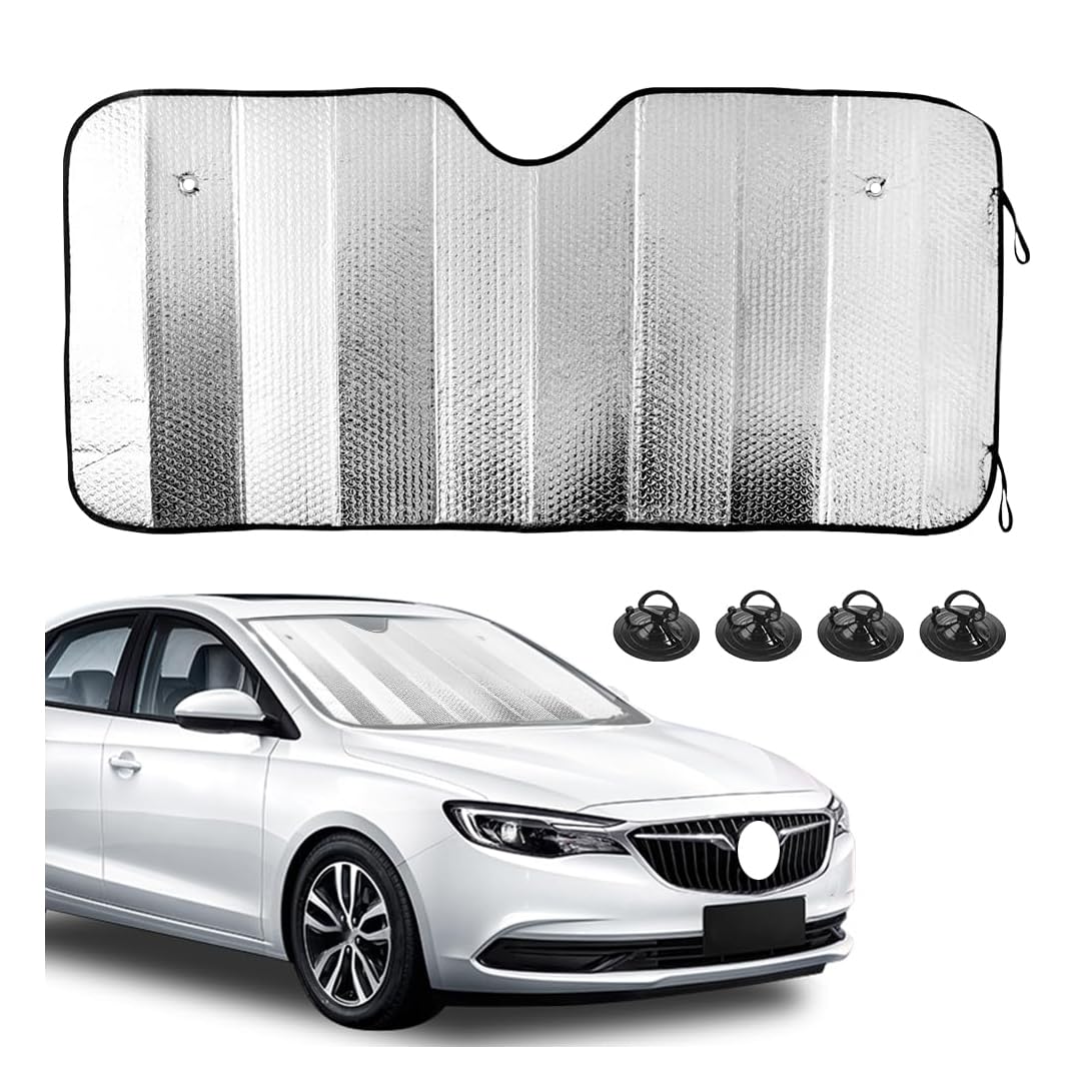 ILWIYRHNL Sunshade for Benz Vito W638, W639 (1996-2014) Car Windscreen Sun Shade 4 Layer Foil Reflective UV Rays Blocker Heat Insulation Visor Protector