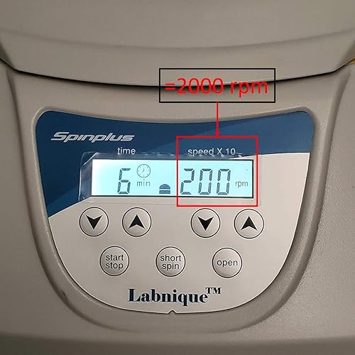 Miniatura 2 de Microyn Máquina centrifugadora digital de mesa, 100-5000rpm (Max. 3074xg), 6x15ml