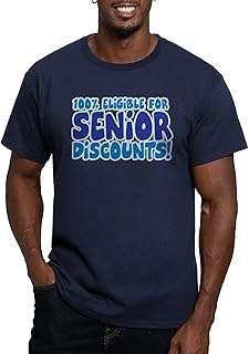 Eligible for Senior Discounts Men's Fitted T Shir Men's Fitted Graphic T-Shirt