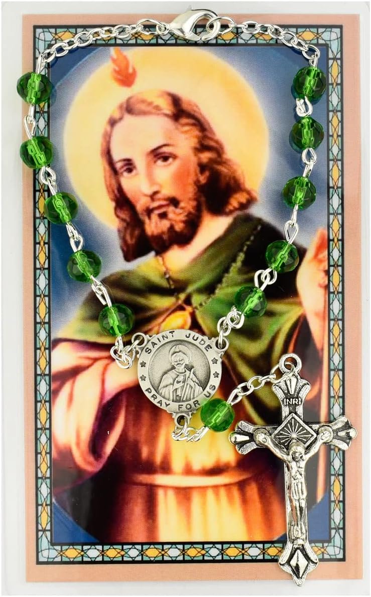 Tiley & Bells ST JUDE AUTO RSRY/PR CARD SET, ST JUDE AUTO ROSARY/PR CARD SET
