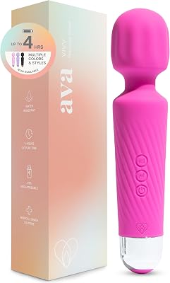 Ava Vibrator Sex Toys – Battery Life 4 Hours | Water Resistant Body Safe Silicone | Clitoral Vibrators…