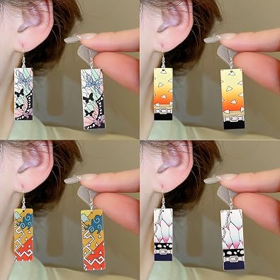 Anime Earrings, Demon Earrings, Acrylic Lightweight Cosplay Accessory Prop | Anime Jewelry Accessories