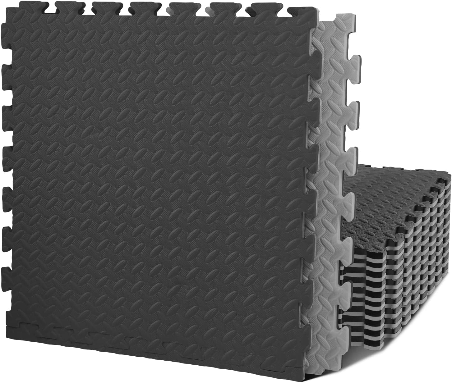 GMWD Fitness Puzzle Exercise Mat, 1'' Thick Gym Floor Mat