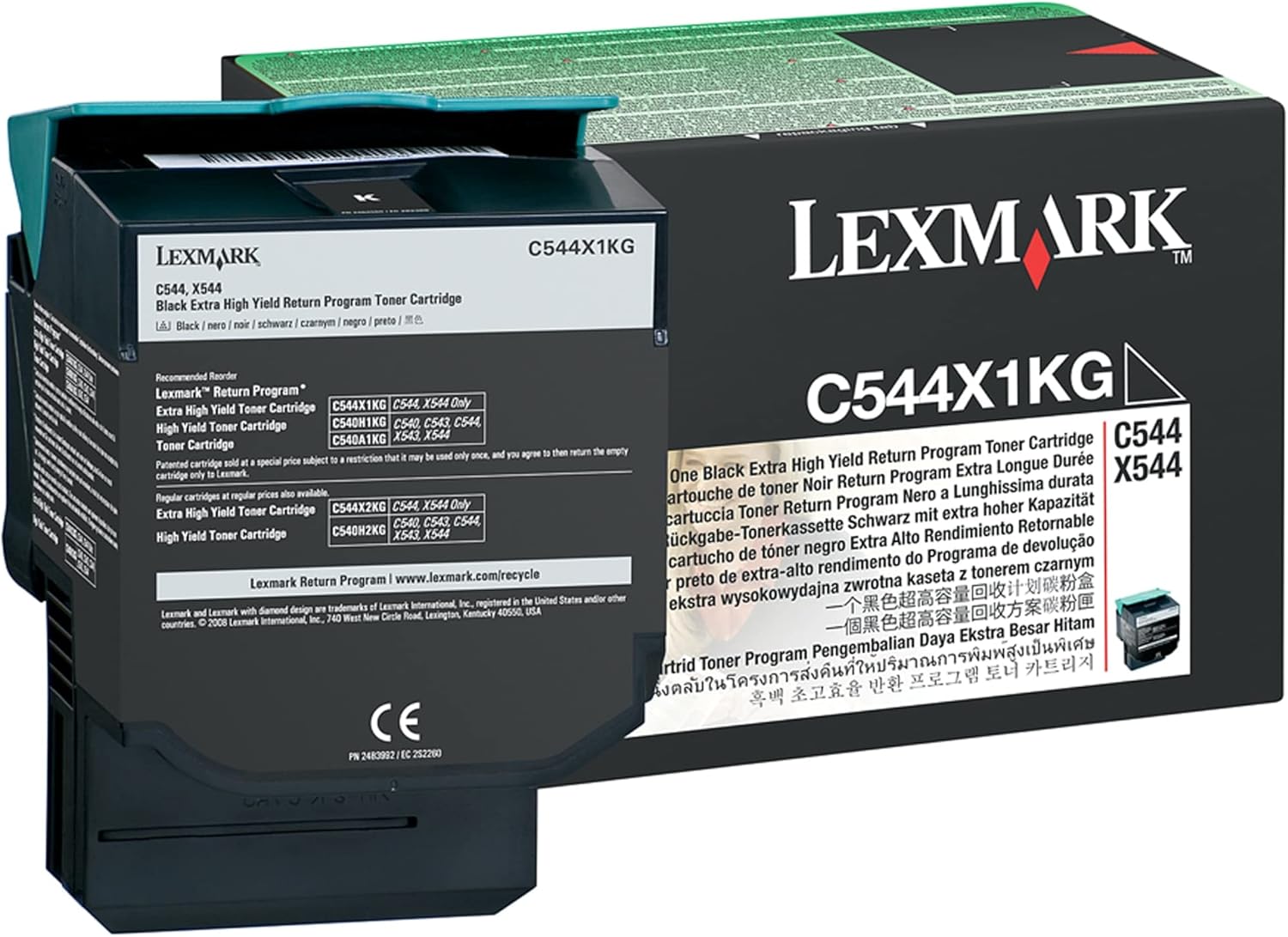 Lexmark C544X1MG Magenta Toner Cartridge Extra High Yield Return Prog for C544/X544