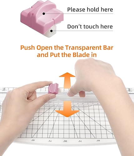 Vista 34 de Firbon Cuchilla de repuesto blanca de 5 piezas con diseño de seguridad automática para cortadoras de papel Blanco