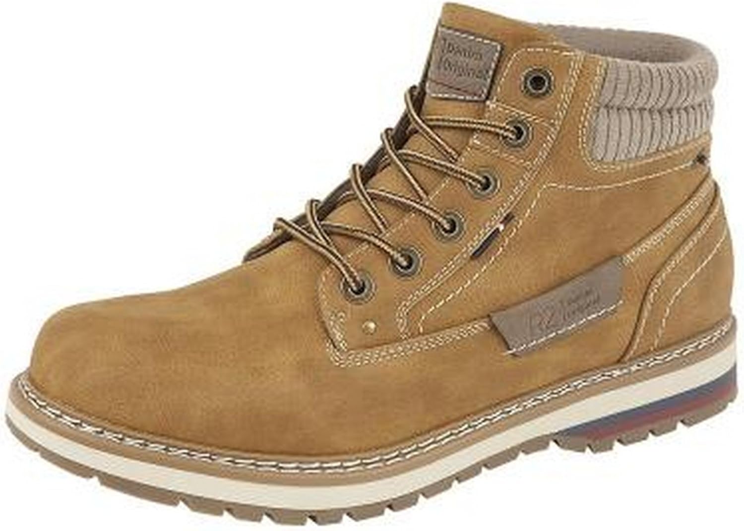Route 21 Mens 6 Eyelet Ankle Boot (7 US) (Honey)