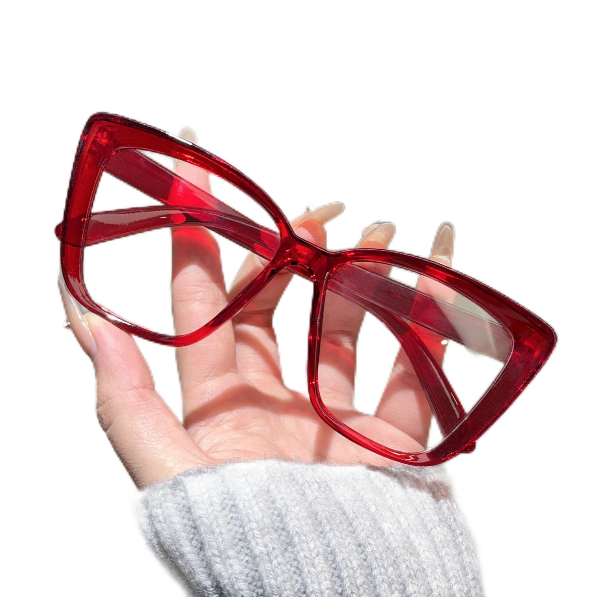 Europe and the United States cross-border cat's eye sunglasses net red all-match slim high sense sunglasses large frame flat mirror wholesale Polarized, UV Protection-picture-19