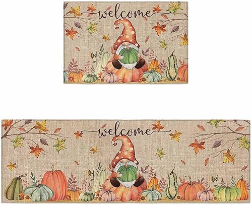 Miniatura 88 de Alfombras de cocina de Navidad absorbentes antideslizantes para piso, árbol de Navidad, muñeco de nieve y copo de nieve, alfombras y tapetes