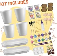 Vista 3 de Juego de 4 piezas de pintura y plantas para jardinería, regalos para niñas de 8 a 12 años, artes y manualidades para niños de 8 a 12 años, juego