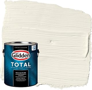 Glidden Total 1 gal. Horseradish/Beige Flat Interior Paint with Primer